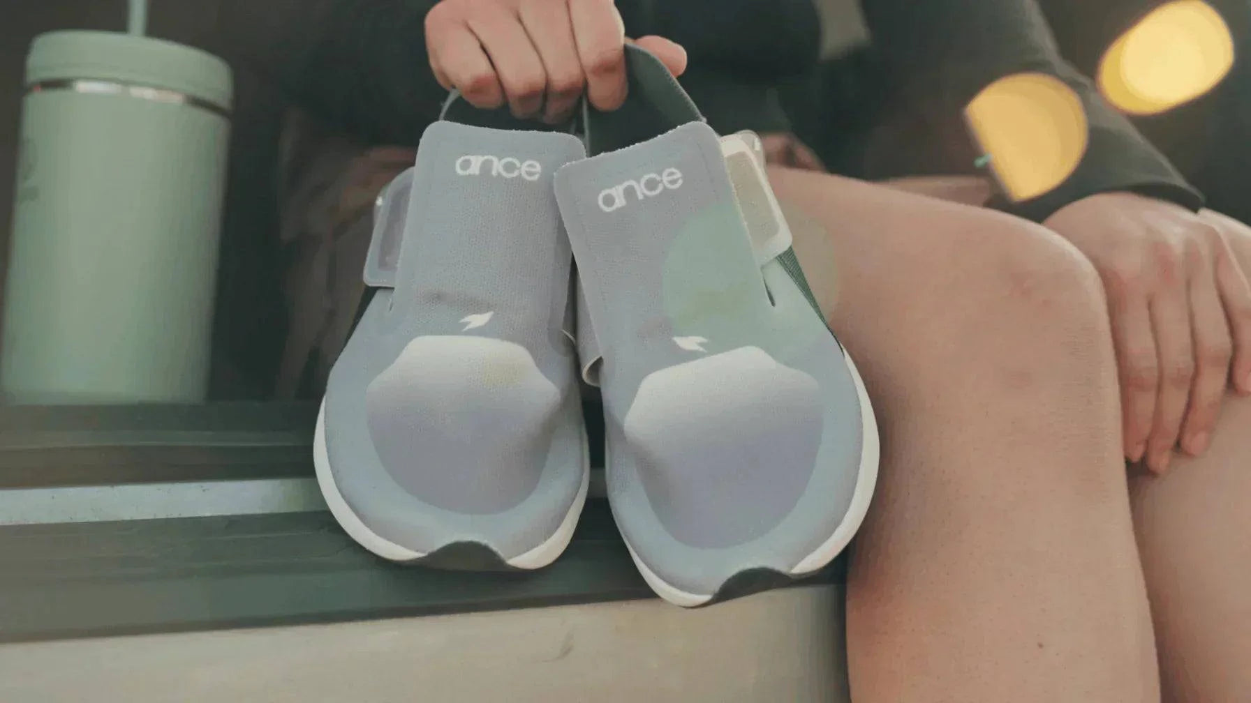 Ance Recovery Sneakers Grey Lifestyle Pair