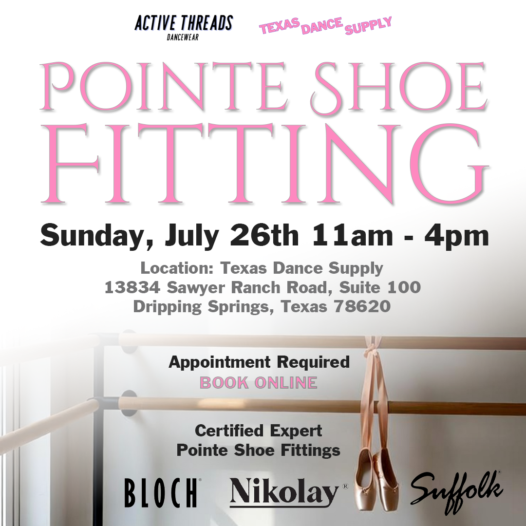 Certified Pointe Shoe Fitting Deposit – Applies to New Pointe Shoe Purchase