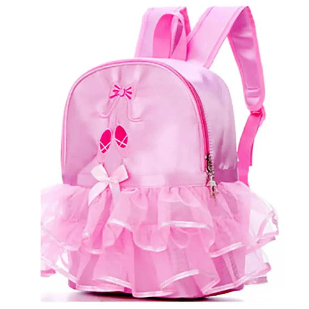 Pink Ballet Shoes with Lace Backpack
