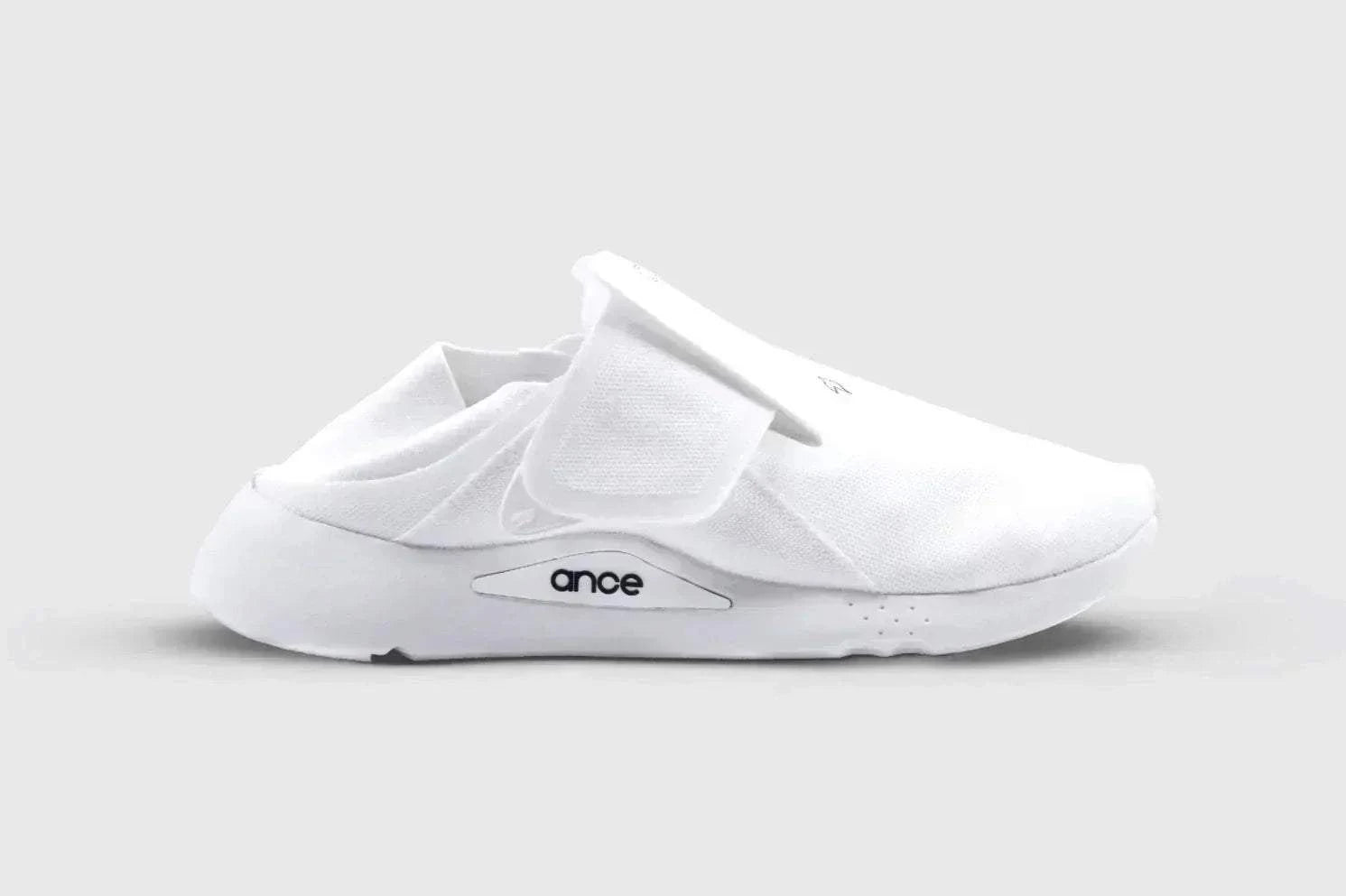 Ance Recovery Sneakers with wide toe box and adjustable strap for foot fatigue relief