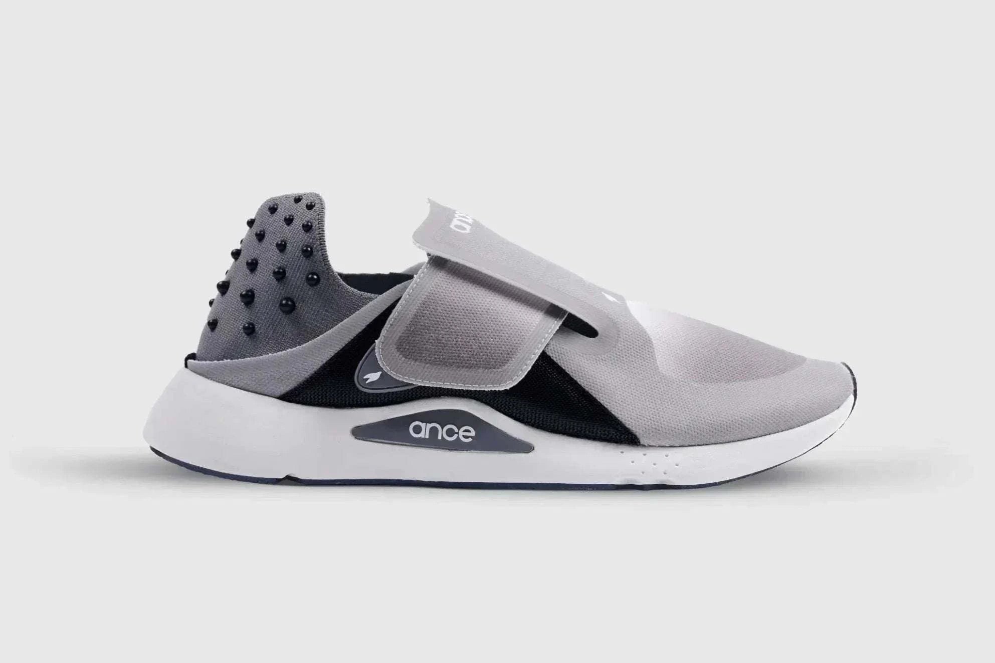 Ance Recovery Sneakers with wide toe box and adjustable strap for foot recovery