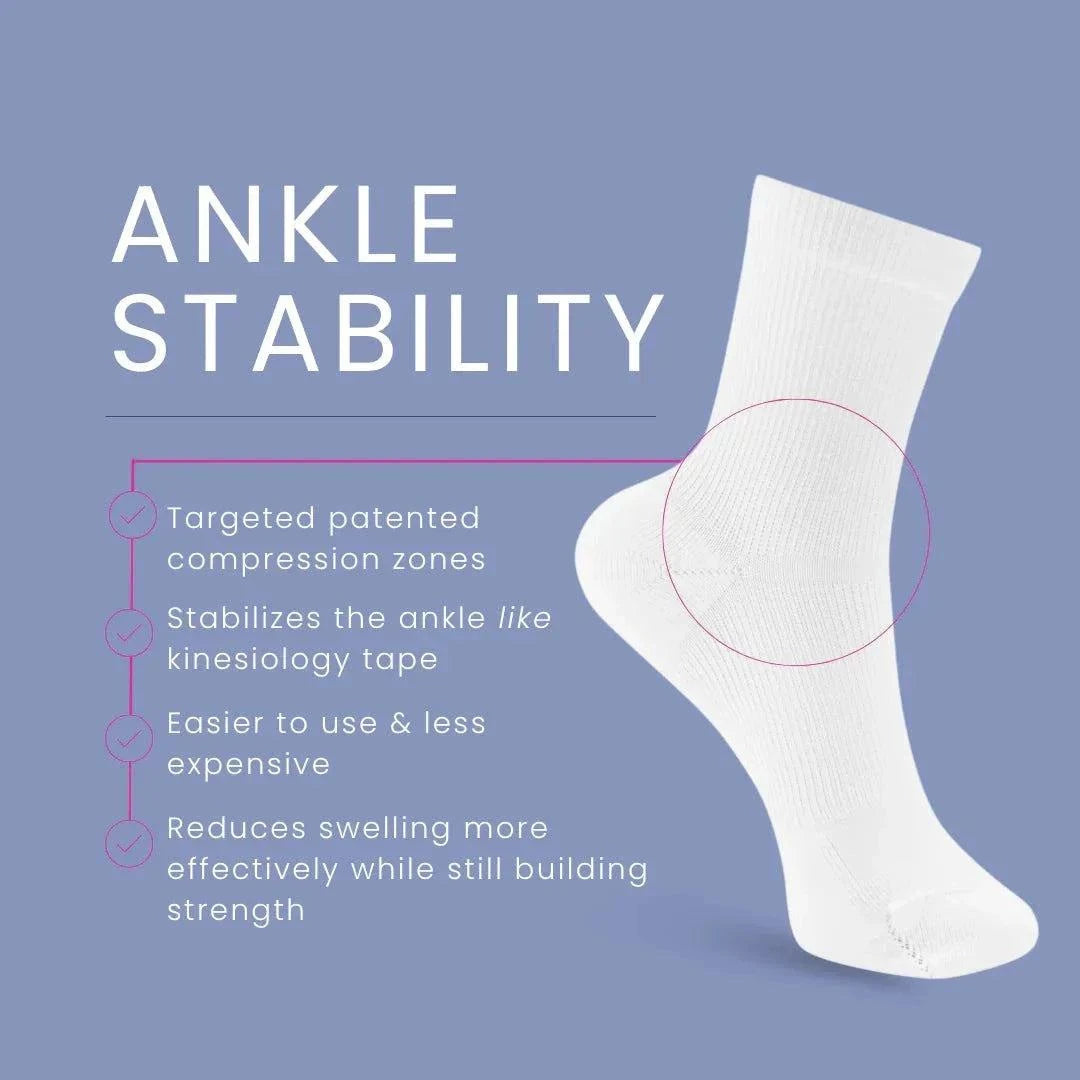 Apolla Performance Shock Crew Compression Socks with 20-30mmHg graduated compression