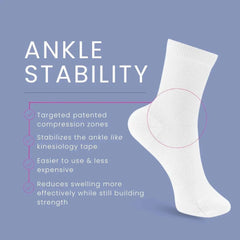 Apolla Performance Shock Crew Compression Socks with 20-30mmHg graduated compression