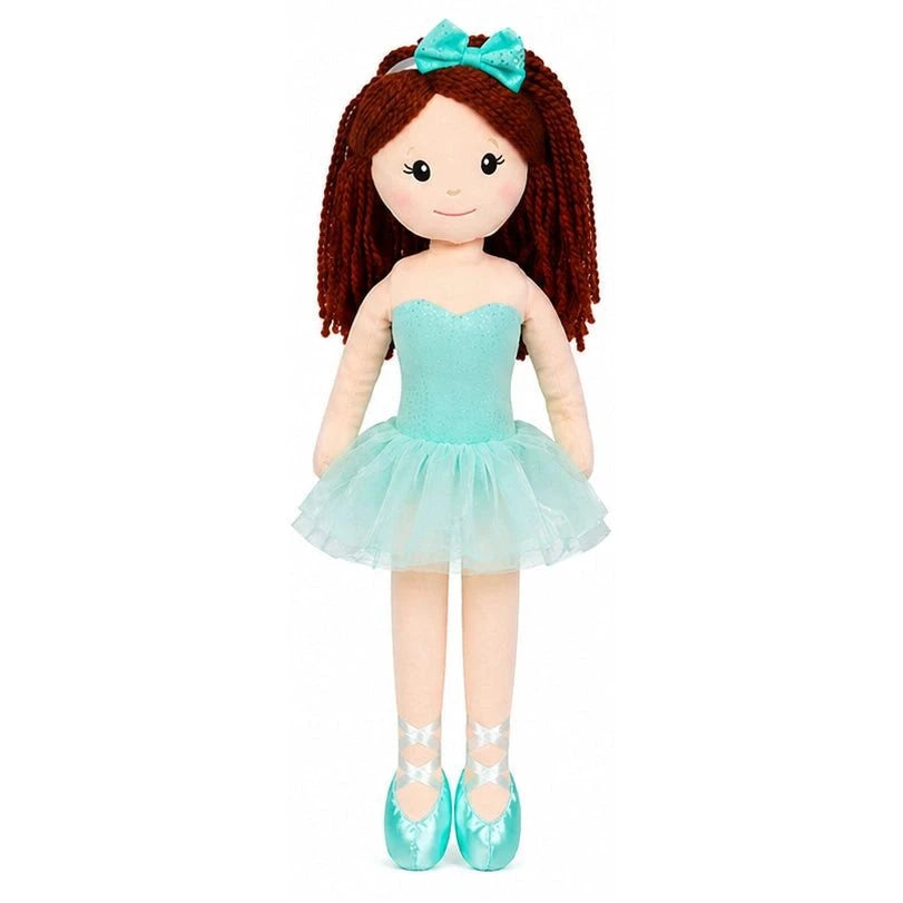 Ballerina Dolly Plush – 15" Soft Ballet Doll with Organza Tutu