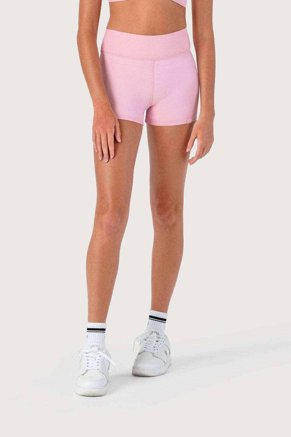 Bloch D55768G Rib Striker Shorts for child dancers in ribbed fabric