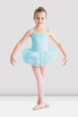 Bloch Girls Hanami tutu leotard with ruffle camisole and three-layer tulle skirt