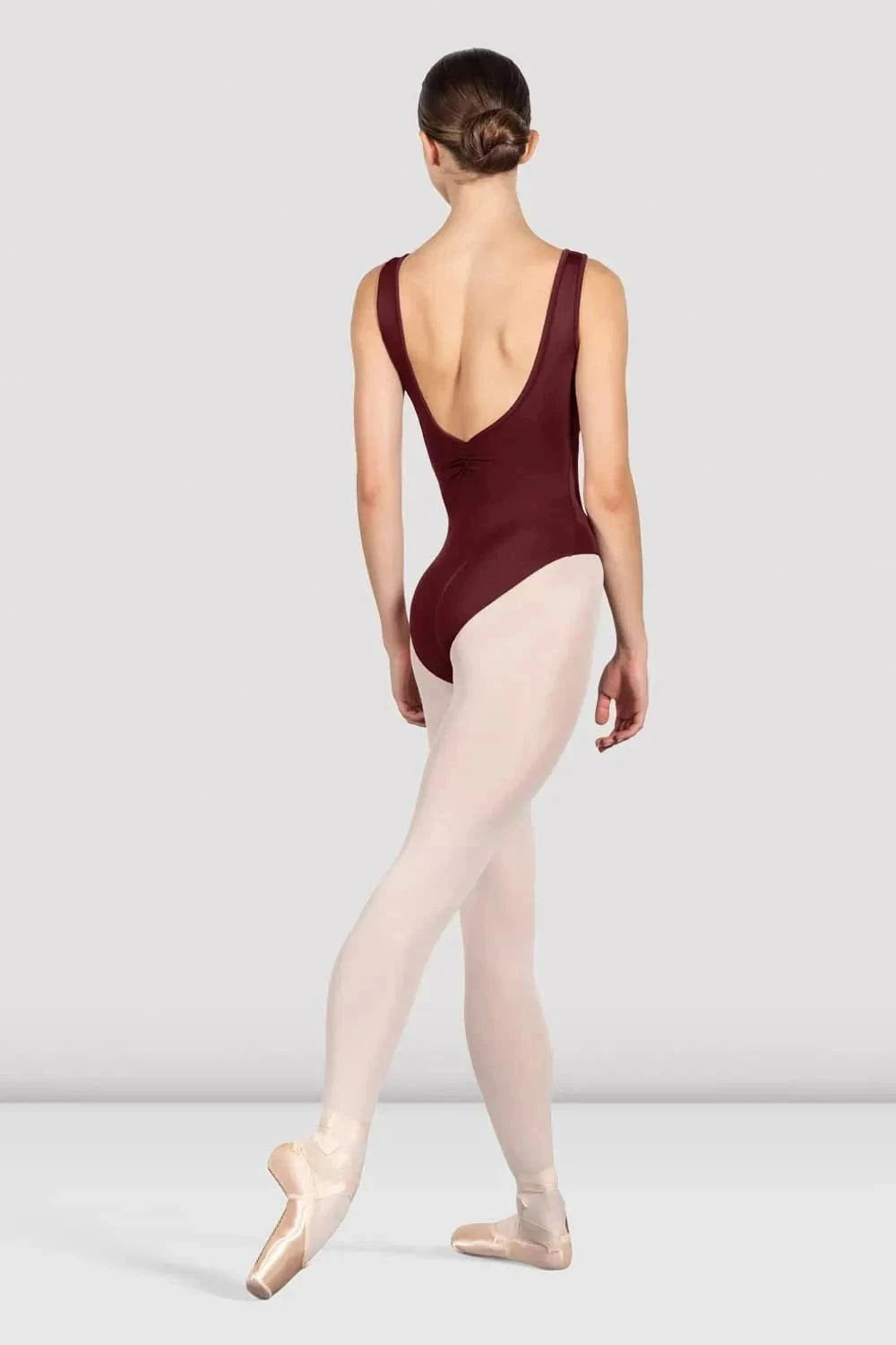Bloch Ladies Dianna Tank Leotard with pinch gathered details and low back