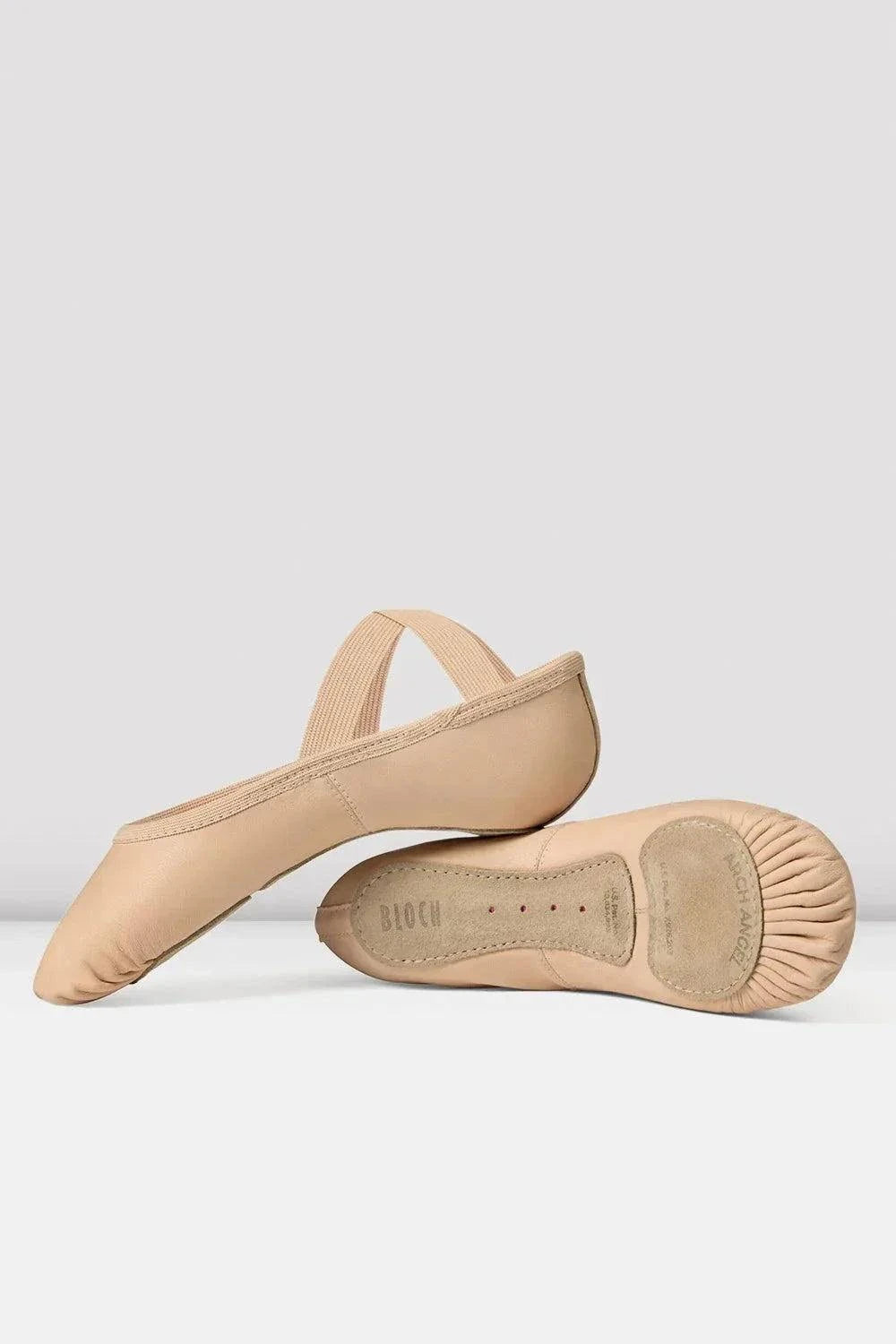Bloch S0242G Arch Angel leather ballet shoes for kids pre-pointe training