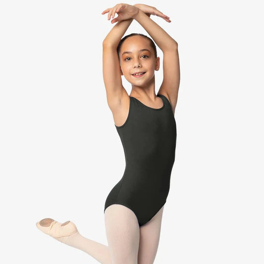 Child Microfiber Basic Tank Leotard Leotards Só Dança Child 4-6 Black 