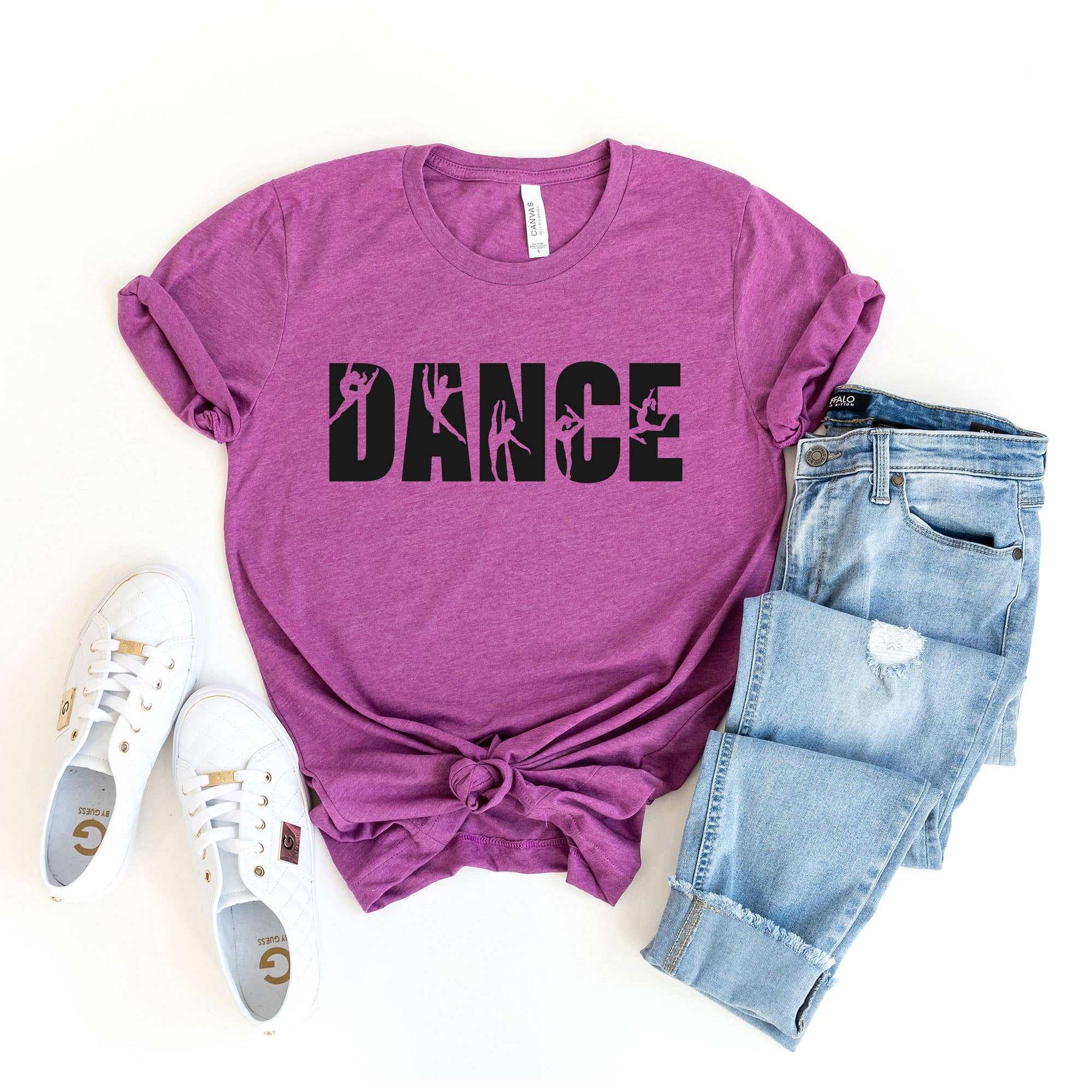 Olive And Ivory Wholesale Dance Word | Short Sleeve Graphic Tee