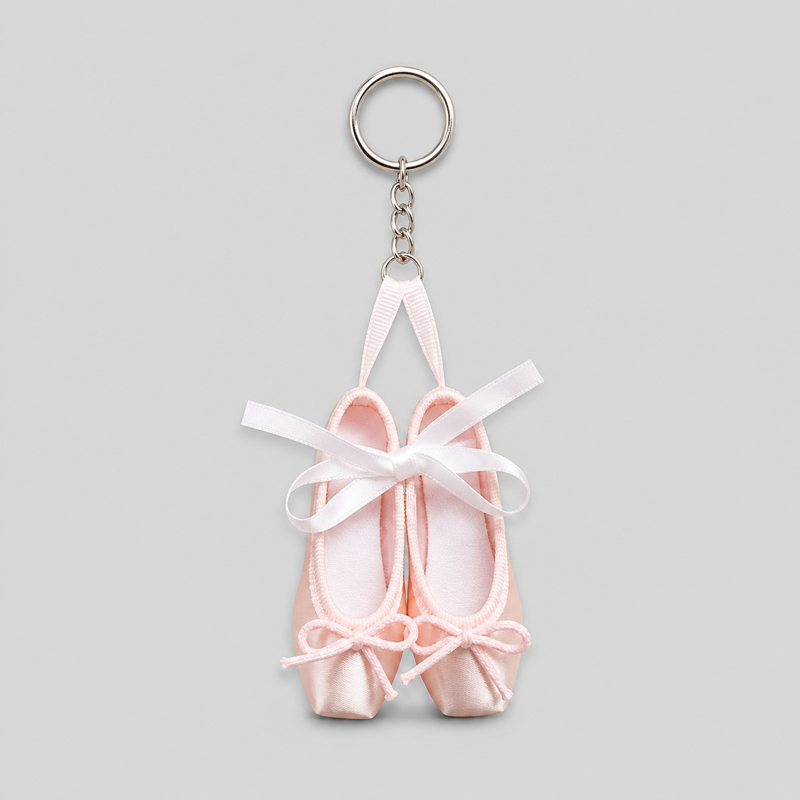 Fresh Ballet Pointe Shoe Keychain – mini ballet shoe bag charm