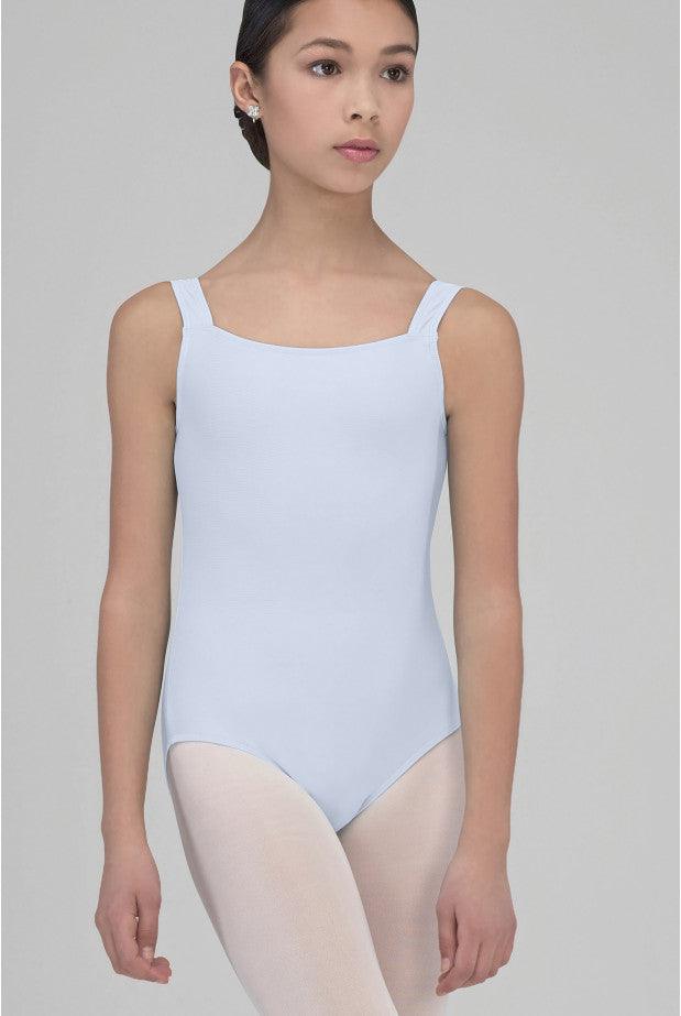 Wear Moi Emeraude square cut tank leotard Sky