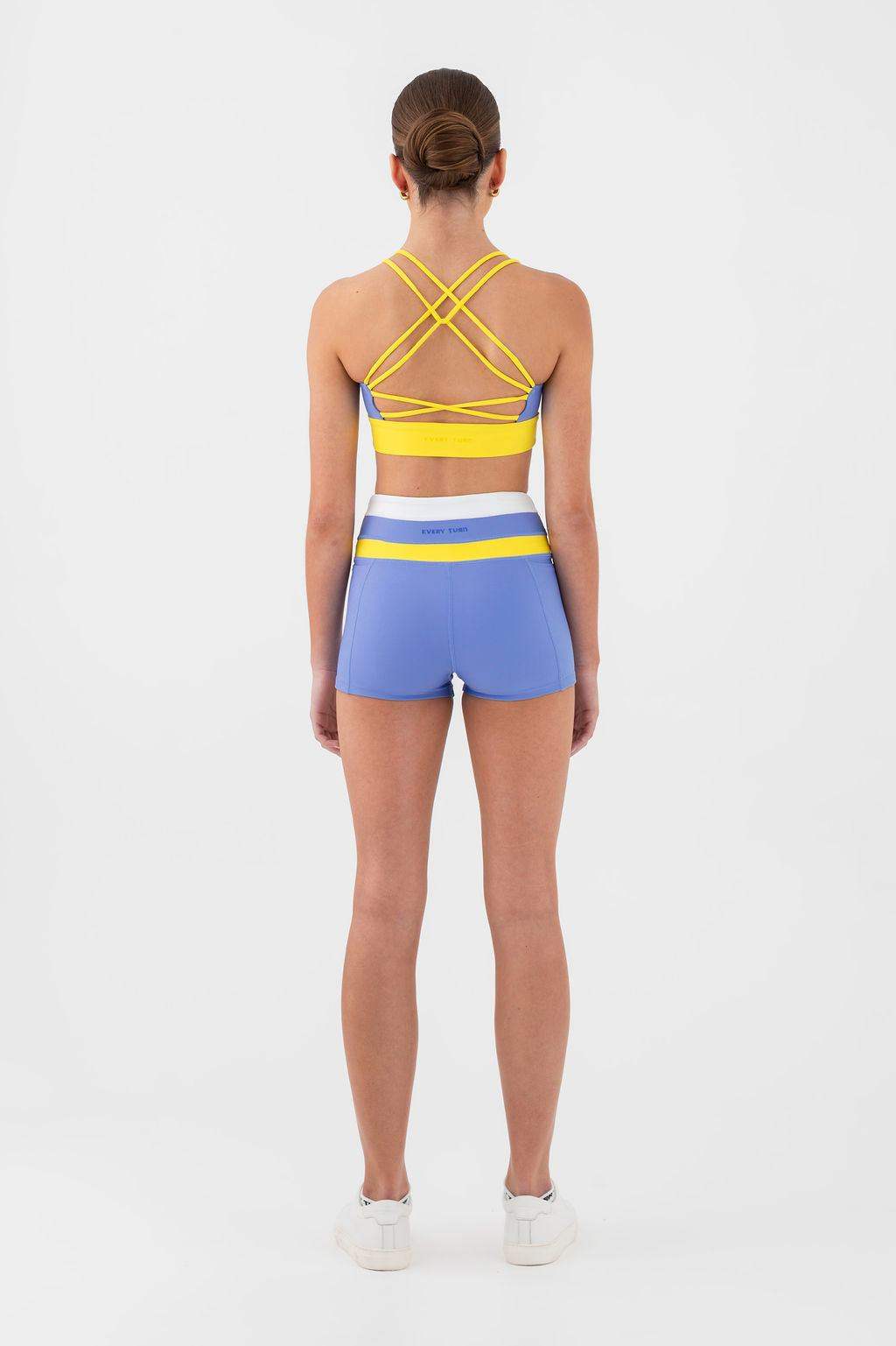 Every Turn high-rise On-The-Go shorts with double-layer waistband and side pockets