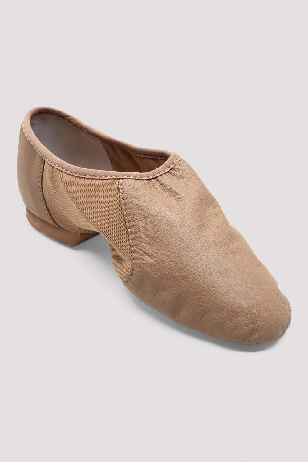Bloch S0495L Neo-Flex leather jazz shoe adult tan