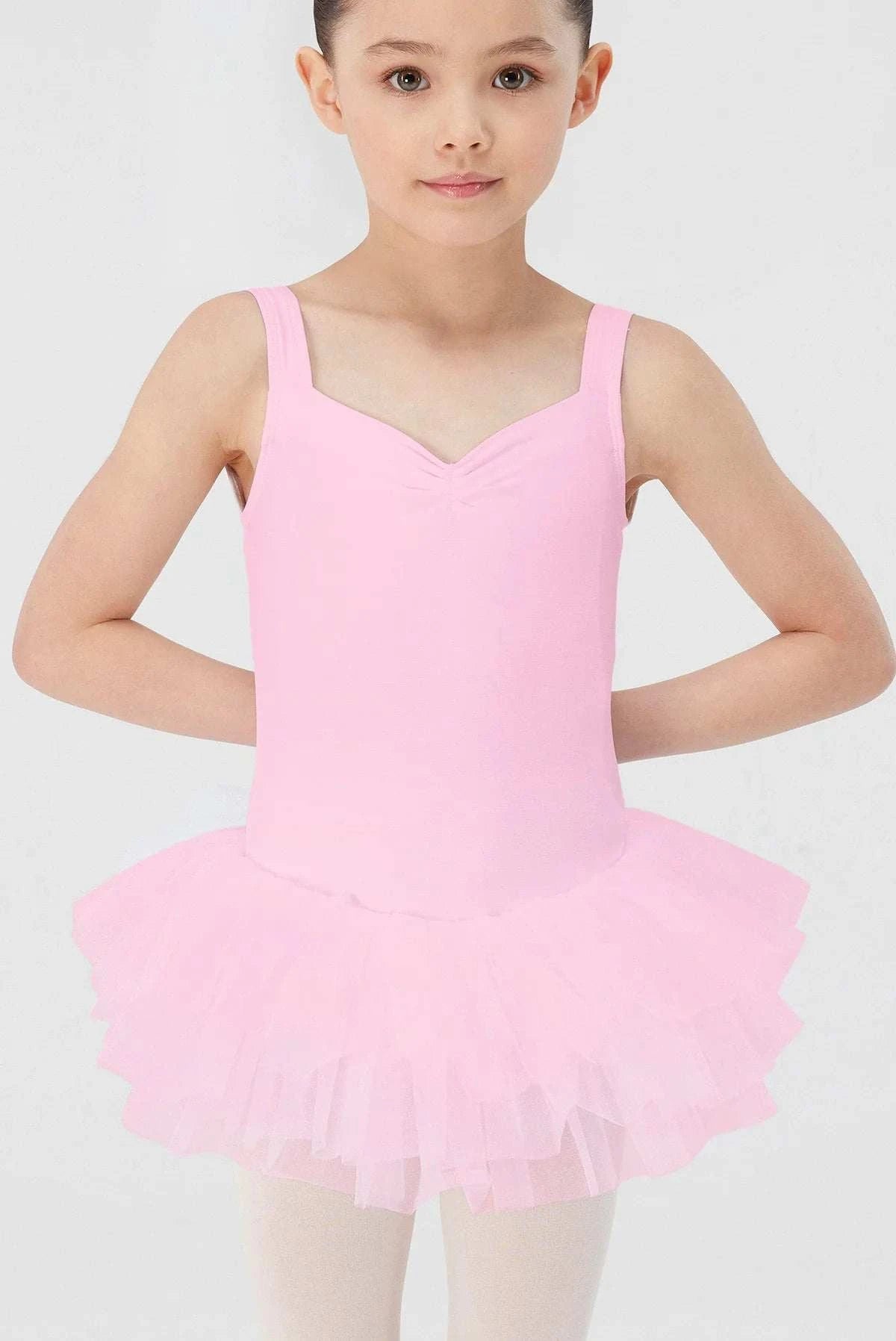 Tutu Skirted Leotard Dress - Noisette