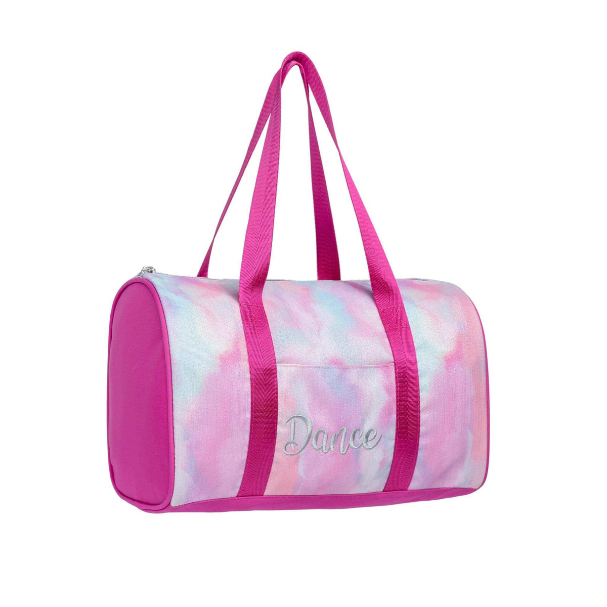 Pastel kids dance duffel bag with embroidered dance design