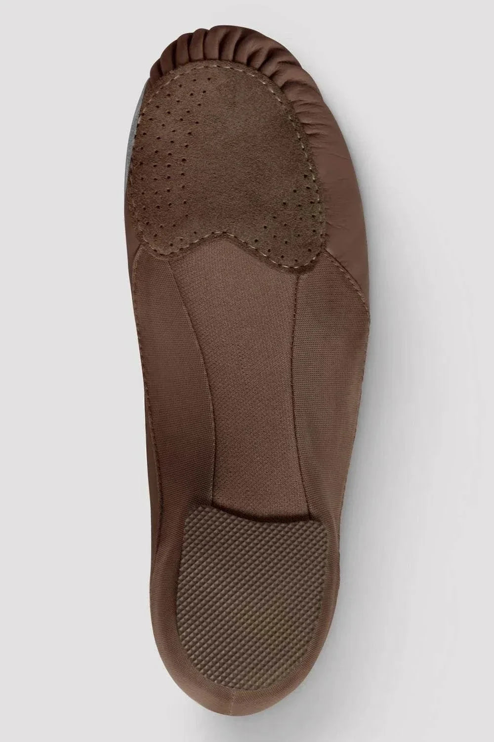 Bloch Pulse ladies leather jazz shoes with split sole and embossed pleats