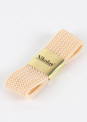 Mesh elastic for flexible arch and ankle support in pointe shoes