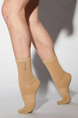 Jo+Jax Move Socks – crew dance socks with arch compression and logo patch