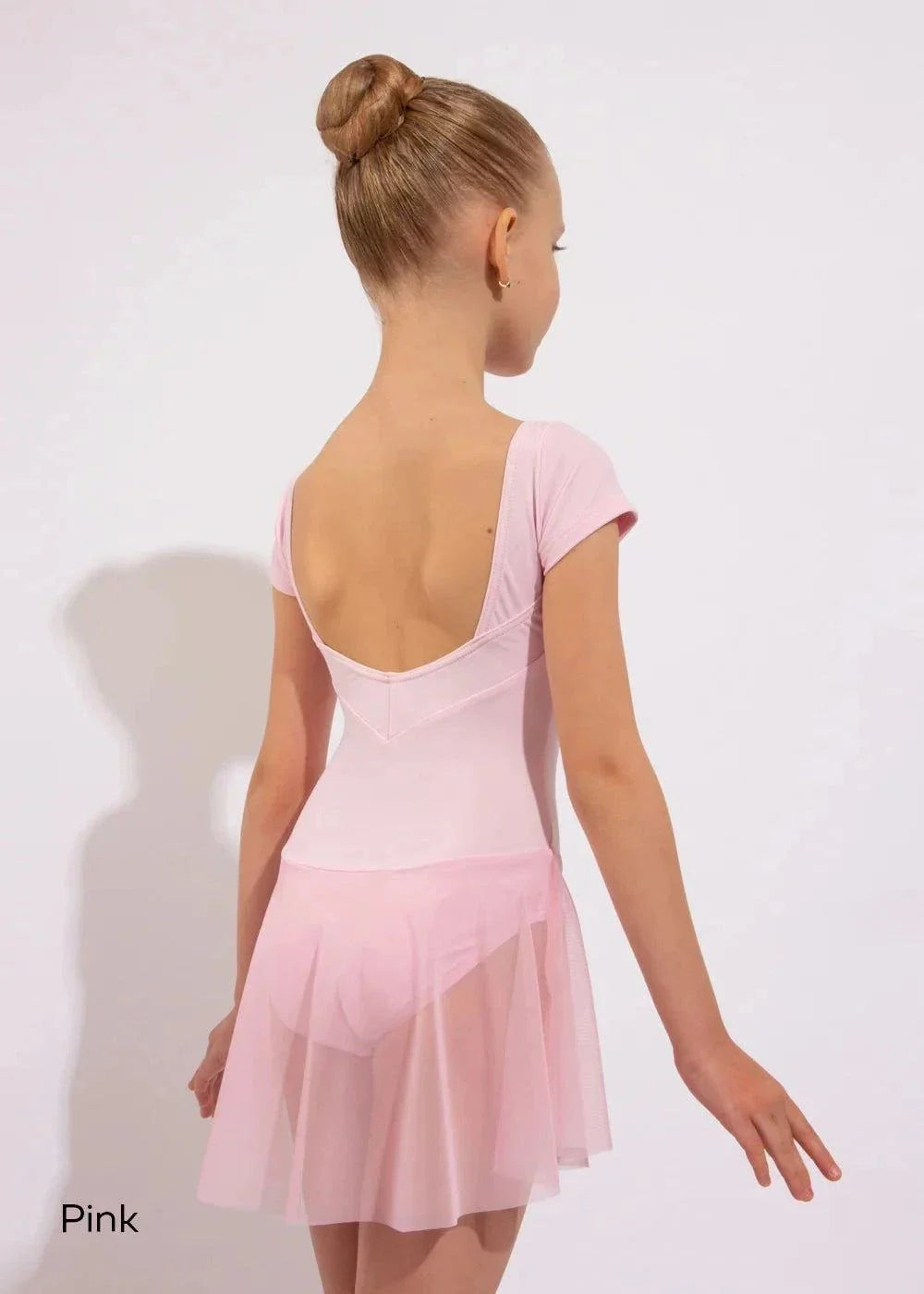 Nikolay camisole dance dress for child with cap sleeves and double-V back