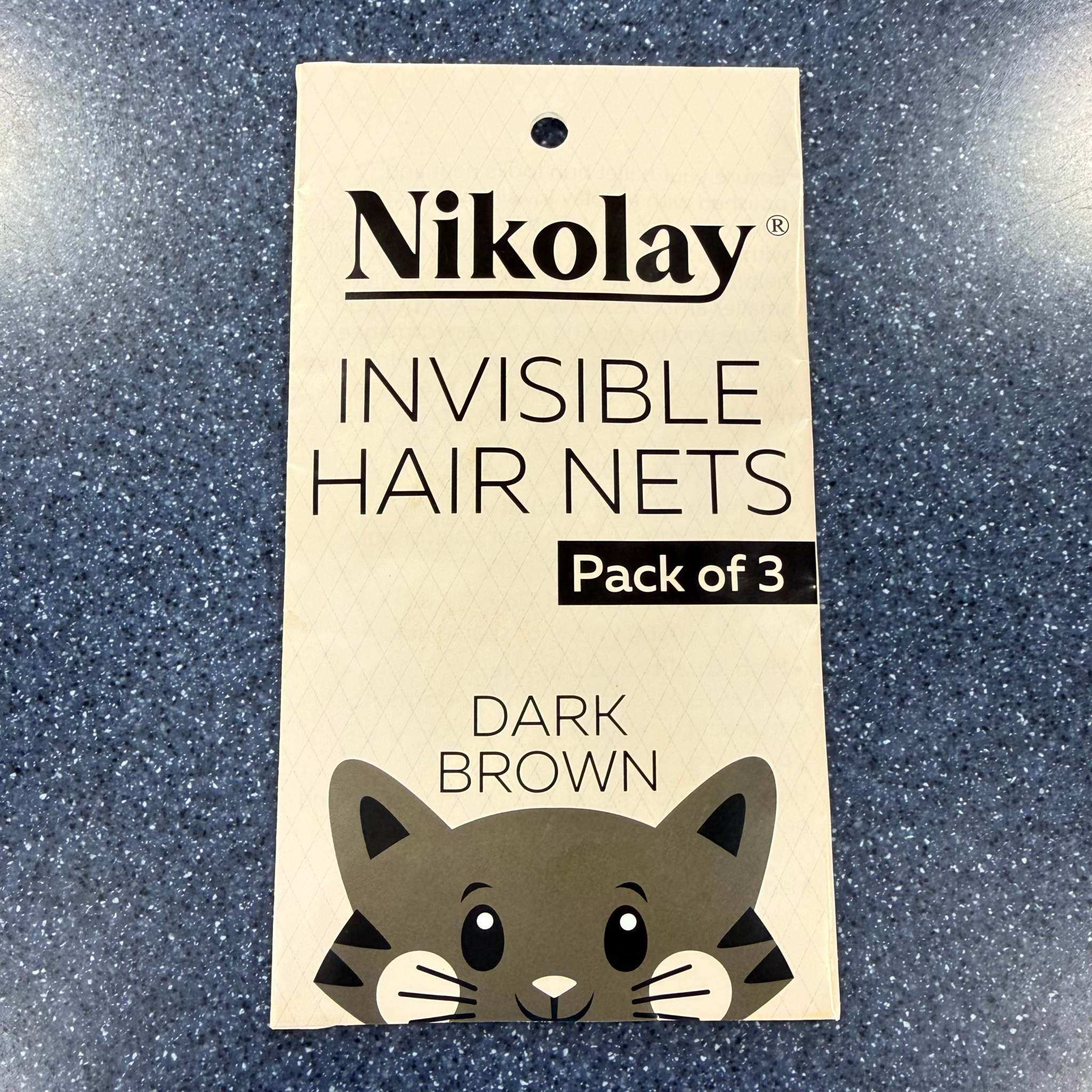 Nikolay invisible hair nets 3 pack for ballet buns
