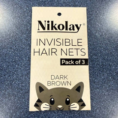 Nikolay invisible hair nets 3 pack for ballet buns