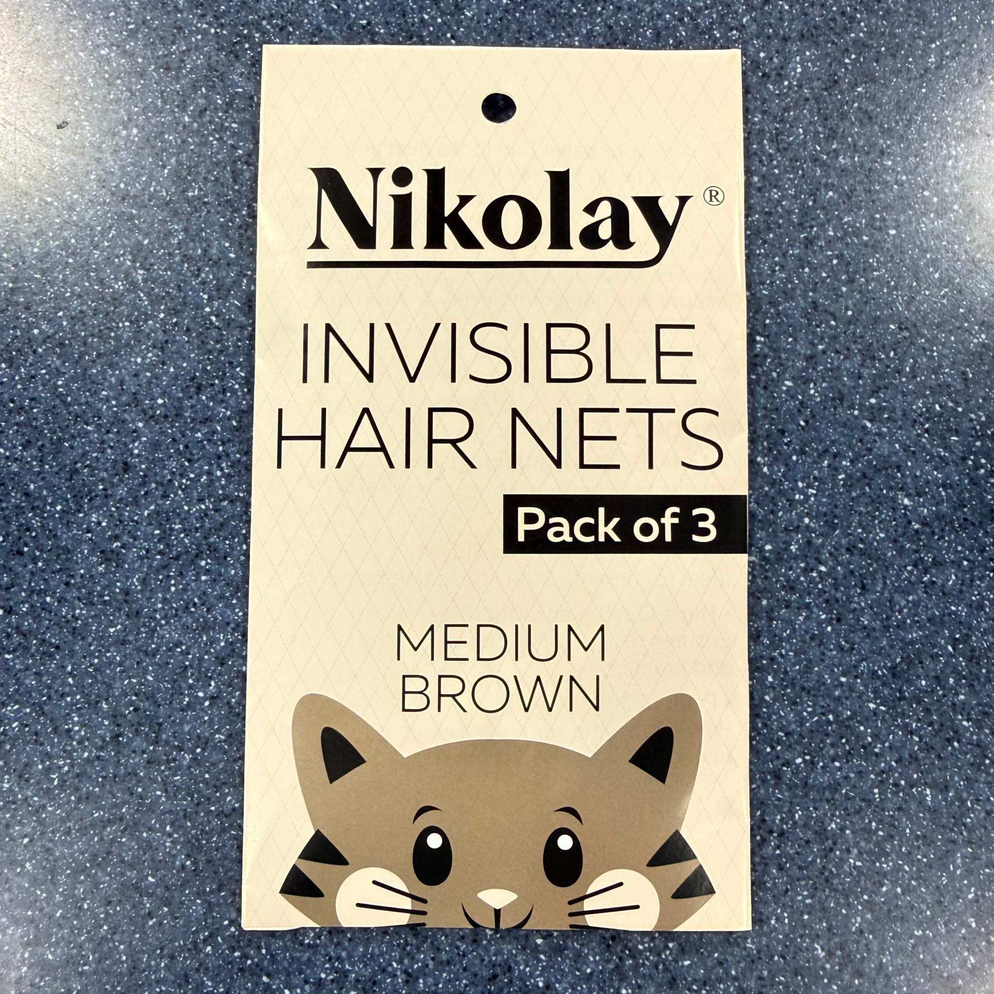 Nikolay invisible hair nets 3 pack for ballet bun