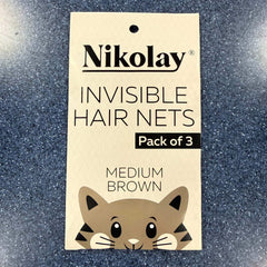 Nikolay invisible hair nets 3 pack for ballet bun