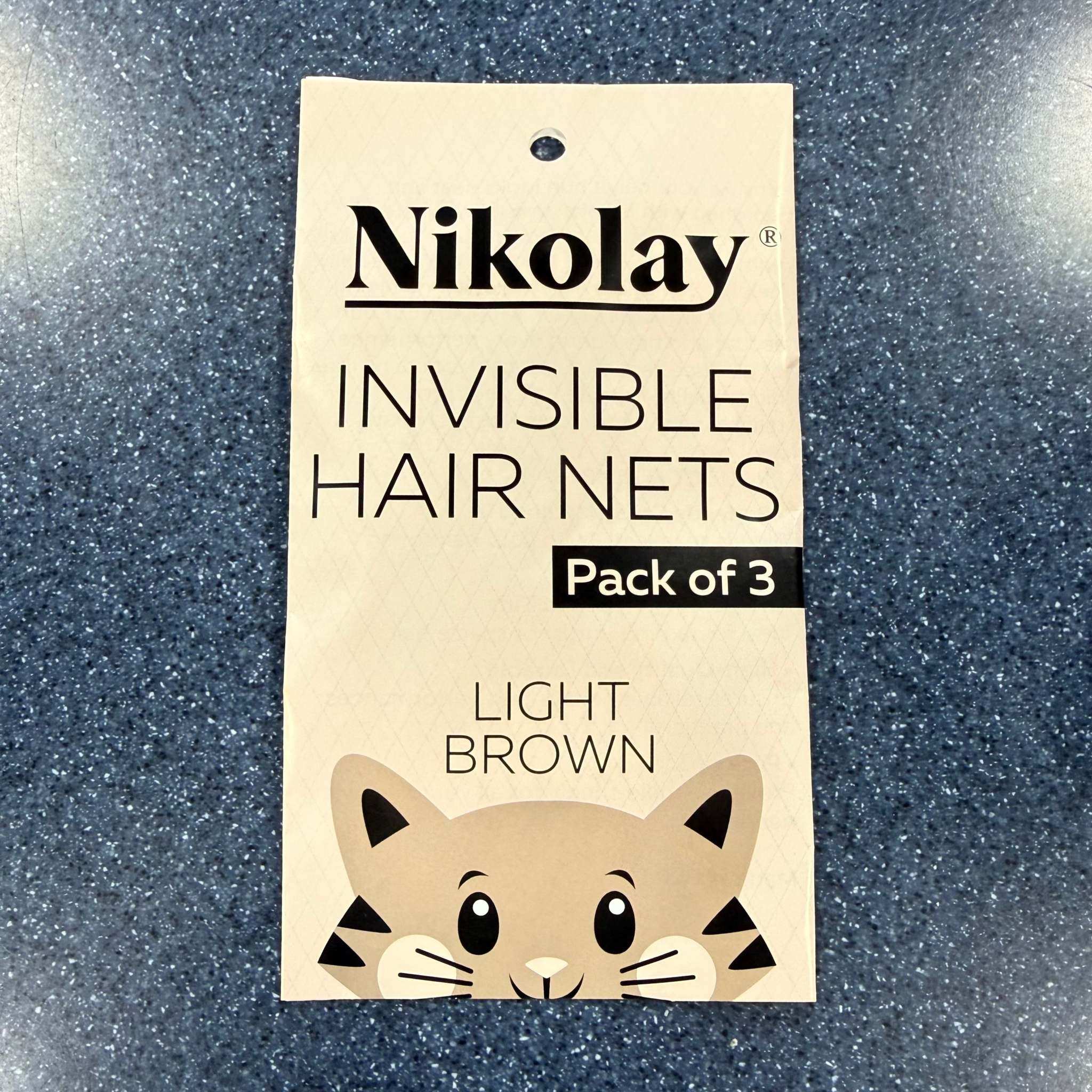 Nikolay invisible hair nets 3 pack for ballet bun