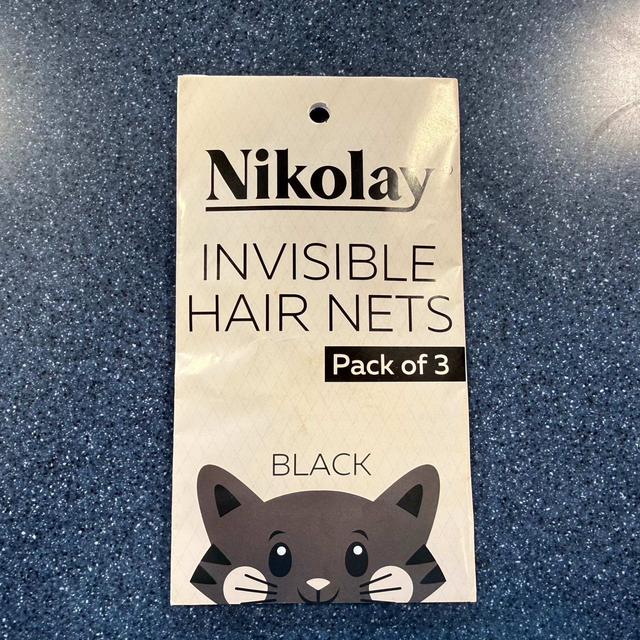 Nikolay invisible hair nets 3 pack ballet bun