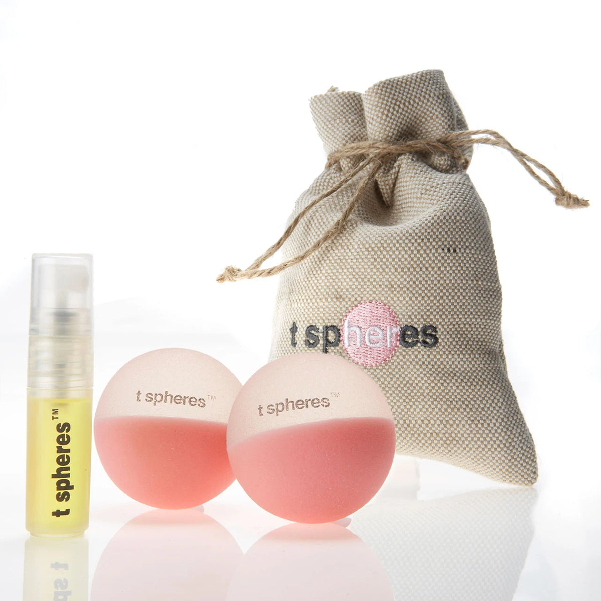 TSpheres Perk Up aromatherapy massage ball – portable peppermint and grapefruit self-massage tool