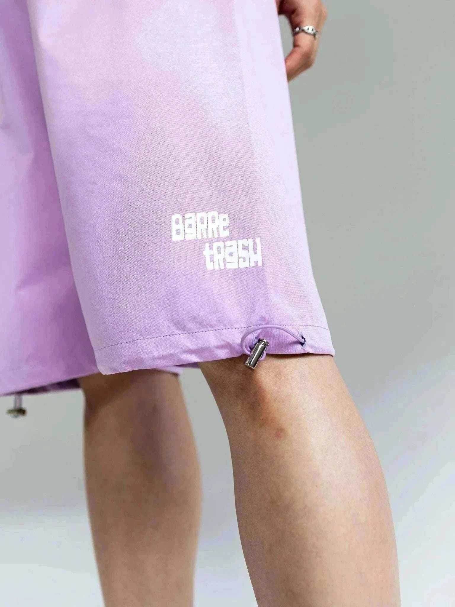 Light purple rehearsal pants for dancers with tapered legs