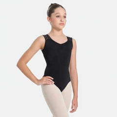 So Danca SL136 Perla child tank leotard with pinched front and mesh back