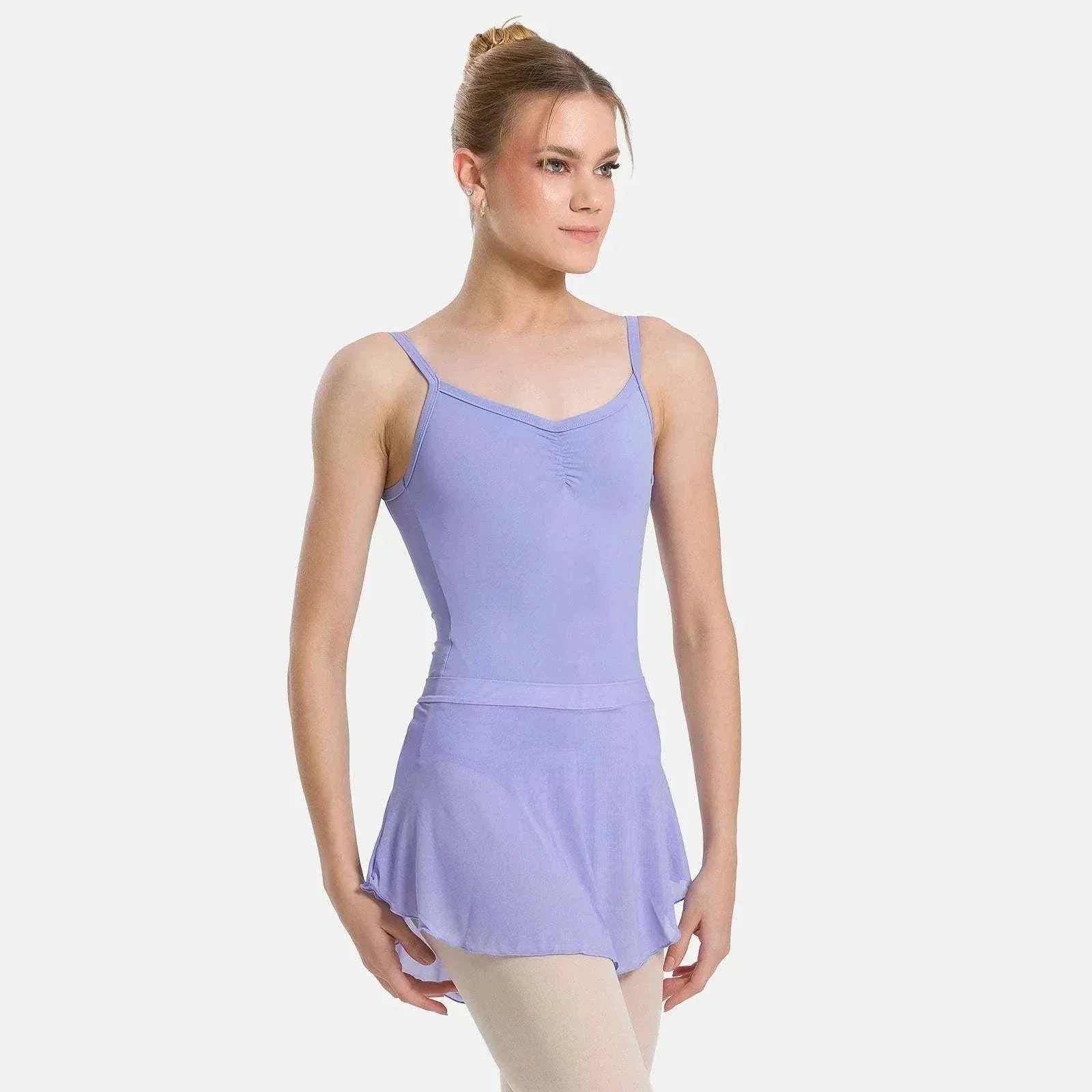 So Danca SL216 Wave adult mesh pull-on dance skirt with flowy hem