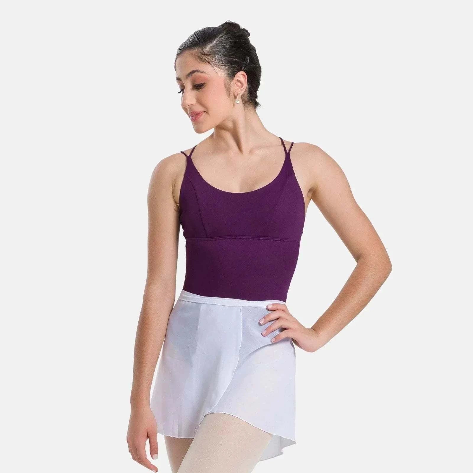 So Danca SL66 Nancy adult wrap ballet skirt in soft crepe fabric