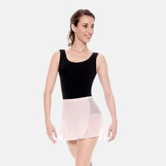 So Danca SL66 Nancy adult wrap ballet skirt in semi-sheer crepe fabric