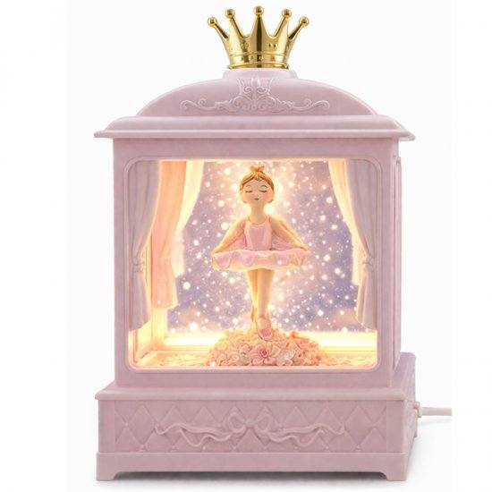 Sweet Dreams Musical Ballerina Lantern with light-up glitter snow globe