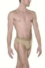Wear Moi full seat dancebelt with padded front panel and smooth silhouette for male dancers