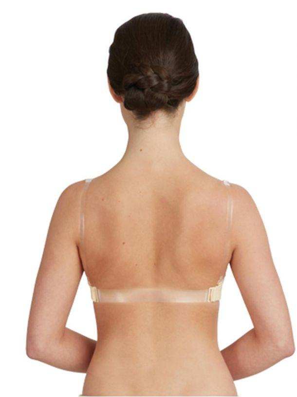 Seamless Clear Back Bra with Removable Padding – Texas Dance Supply