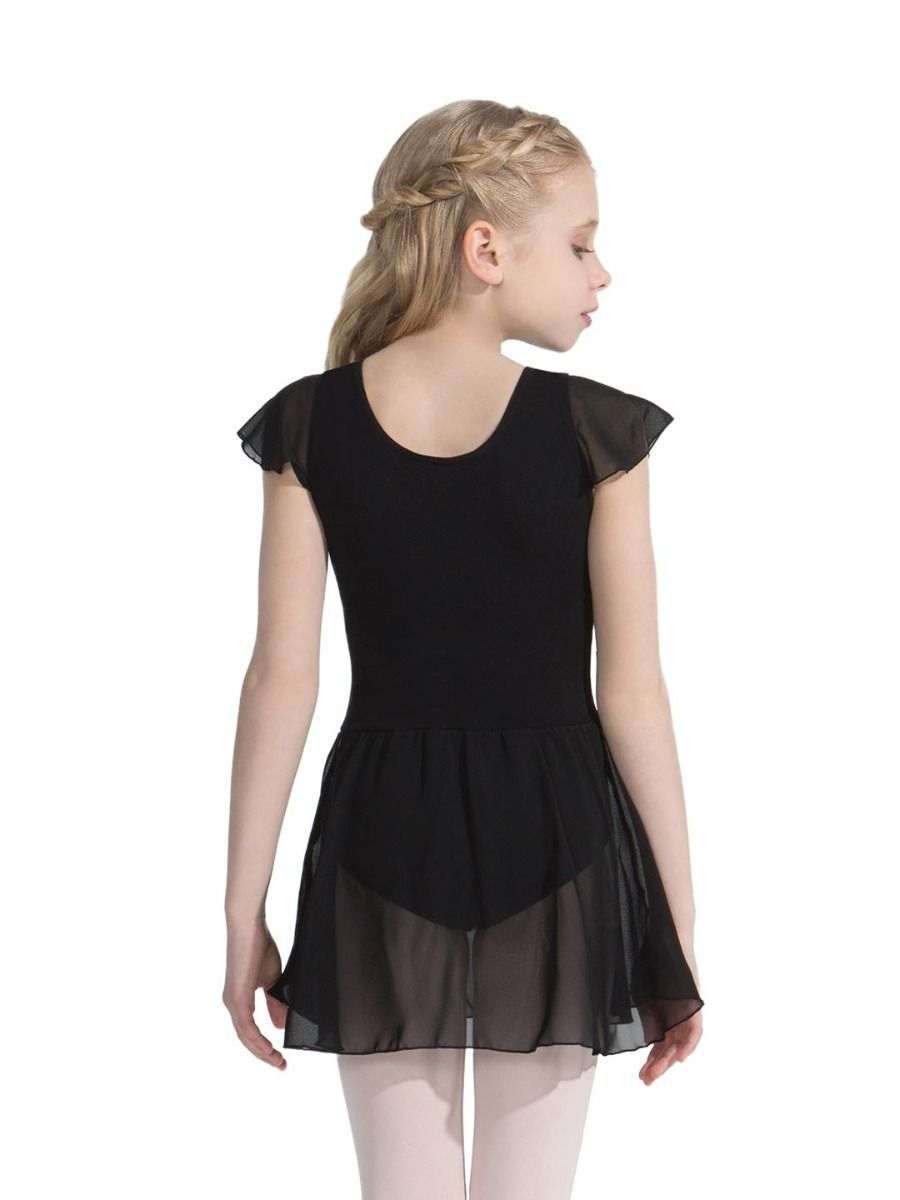 Child Lined Flutter Sleeve Dress Dresses Capezio 