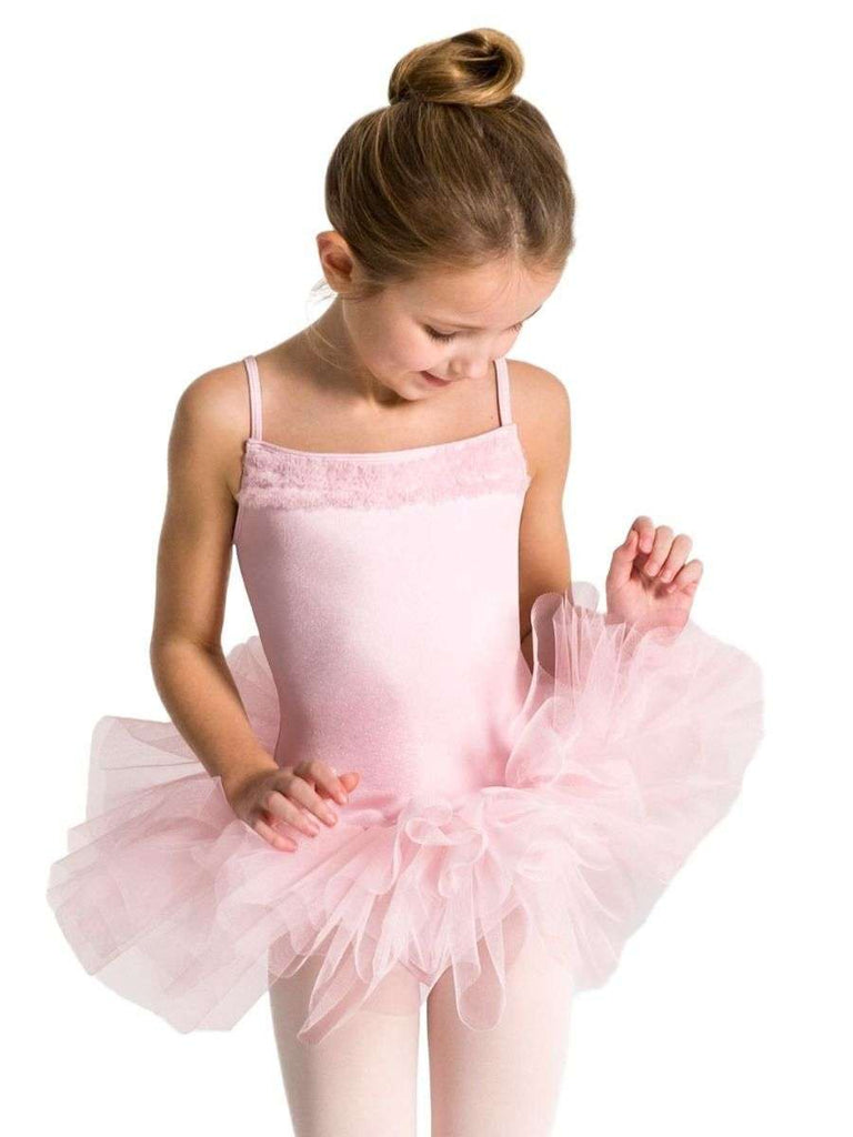Child Ruffle Yoke Tutu Dress Dresses Capezio Child T Pink 