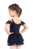 Child Short Cake Cold Shoulder Leotard Leotards Só Dança Child 2-4 Black 