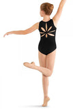 Flower Back Tank Leo Leotards Bloch Child 6X-7 Black 