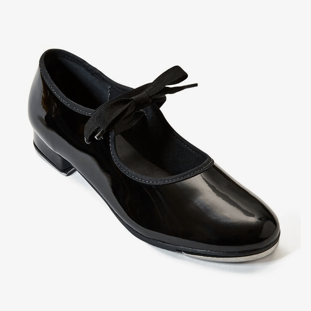 Girls Vegan Tyette Tap Shoe Tap Shoes Só Dança Child 7 Black Patent Width-N
