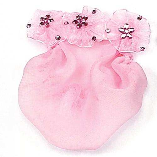 Jeweled Pinwheel with Snood Hair Accessories Dasha Designs Pink 