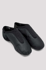 Bloch Pulse Leather Jazz Shoes S0470L – low-profile split sole with arch-hugging neoprene stretch and moldable suede sole