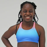 Marine Ombre Sport Bra Top Tops Candy Pink Child 4/5 