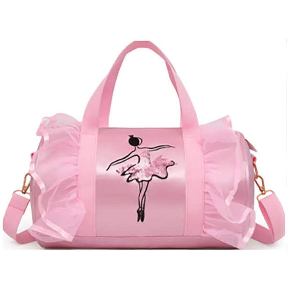 Pink Ballerina Satin and Lace Duffel Bags Nutcracker Ballet Gifts 