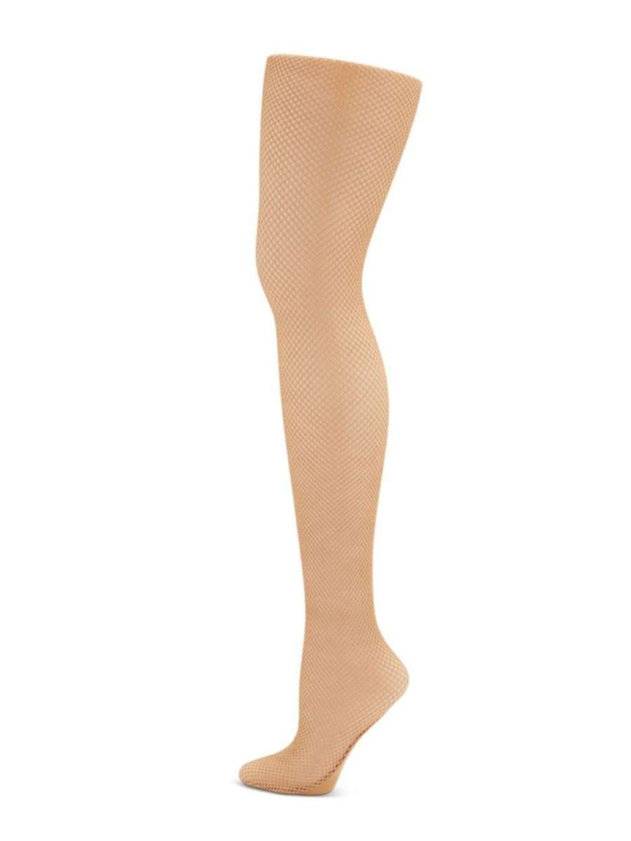 Capezio 3000 Professional Fishnet Seamless Adult Tights S/M Caramel 