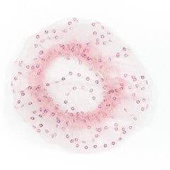 Sequin Accent Bun Cover Hair Accessories Dasha Designs Pink 